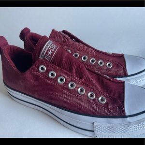 Red Converse All Star Lifts Size 9